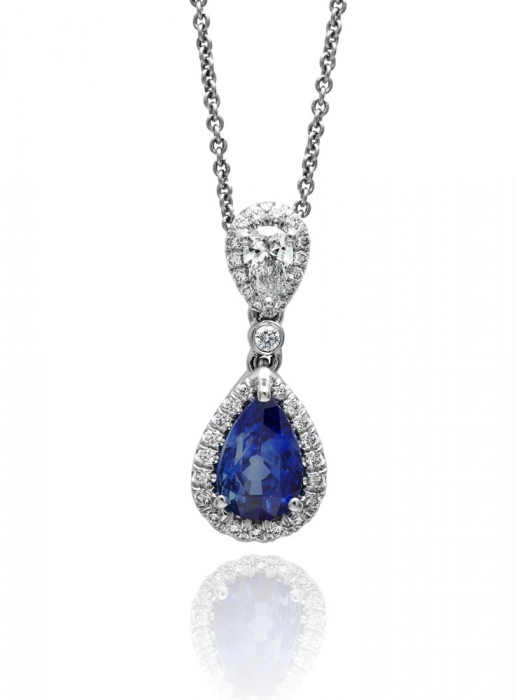 Sapphire and Diamond Pendant #PZ4012-S - Pendants - Coast Diamond ...